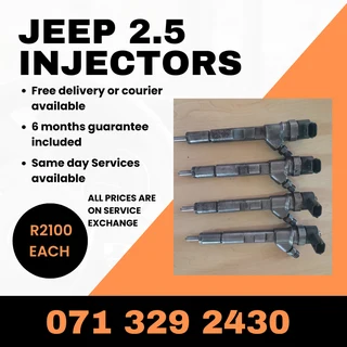 Jeep 2.5 Injectors For Sale With Warranty