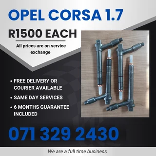 Opel Corsa 1.7 Injectors For Sale With Warranty