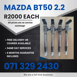 Mazda Bt50 2.2 Injectors For Sale With Warranty