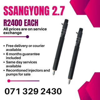 Ssangyong 2.7 Injectors For Sale With Warranty