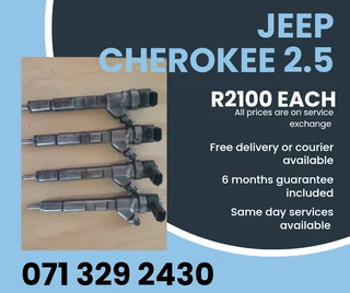 Jeep Cherokee 2.5 Injectors For Sale With Warranty