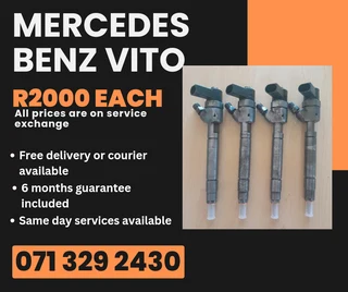 Mercedes Benz Vito Injectors For Sale With Warranty