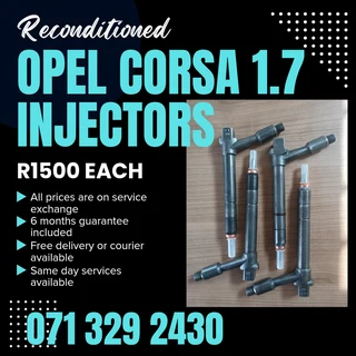 Opel Corsa 1.7 Injectors For Sale With Warranty