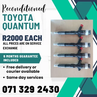 Toyota Quantum Injectors For Sale With Warranty