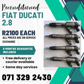 Fiat Ducati 2.8 Injectors For Sale With Warranty