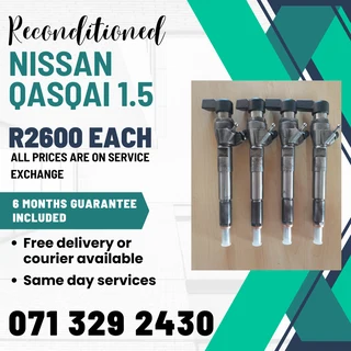 Nissan Qasqai 1.5 Injectors For Sale With Warranty