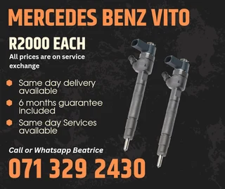 Mercedes Benz Vito Injectors For Sale With Warranty
