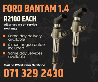 Ford Bantam 1.4 Injectors For Sale With Warranty