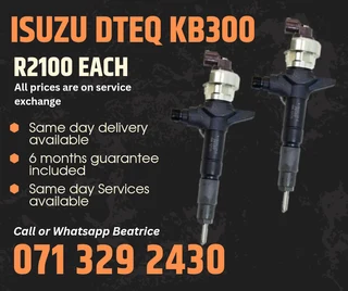 Isuzu Dteq Kb300 Injectors For Sale With Warrantyy