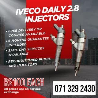 Iveco Daily 2.8 Injectors For Sale With Warranty