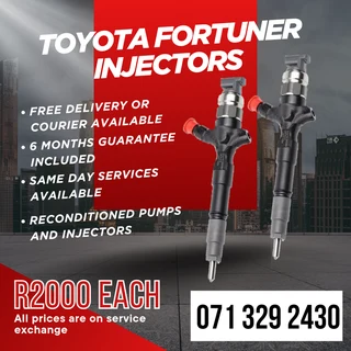 Toyota Fortuner Injectors For Sale With Warranty