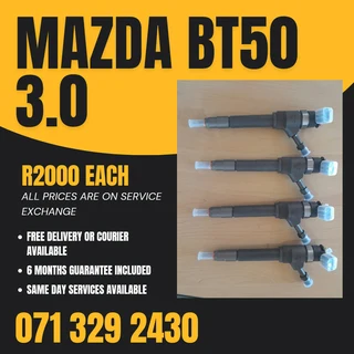 Mazda Bt50 3.0 Injectors For Sale With Warranty