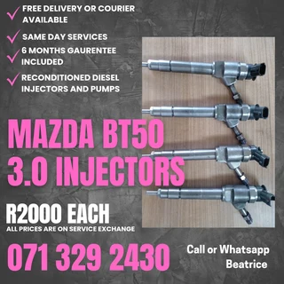 Mazda Bt50 3.0 Injectors For Sale With Warranty
