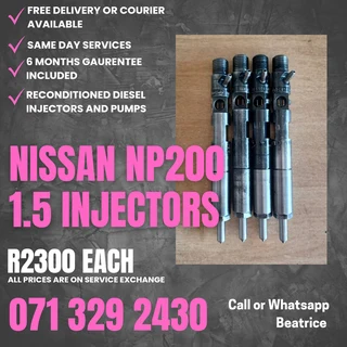 Nissan Np200 1.5 Injectors For Sale With Warranty