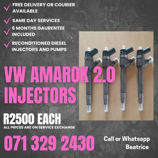 Vw Amarok 2.0 Injectors For Sale With Warranty