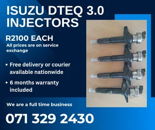 Isuzu Dteq 3.0 Diesel Injectors For Sale With Warranty