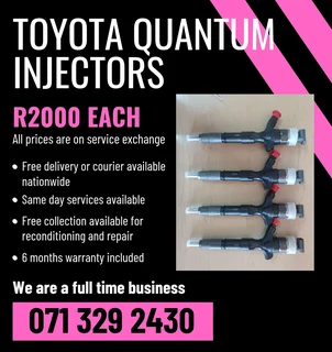 Toyota Quantum Diesel Injectors For Sale With Warranty On