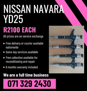 Nissan Navara Yd25 Injectors For Sale With Warranty