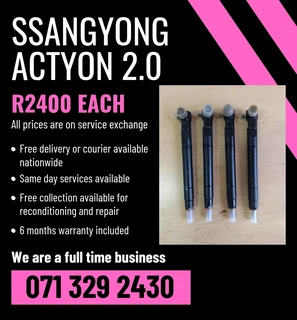 Ssangyong Actyon 2.0 Diesel Injectors For Sale With Warranty