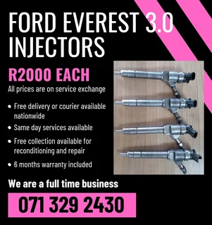Ford Everest 3.0 Diesel Injectors For Sale With Warranty