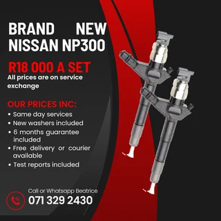 Brand New Nissan Np300 Injectors For Sale With Warranty