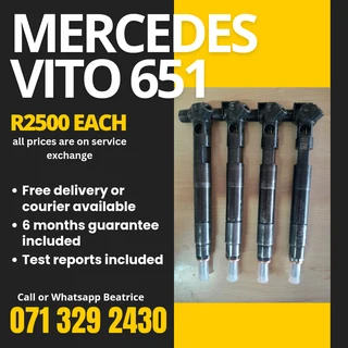 Mercedes Benz Vito 651 Injectors For Sale With Warranty