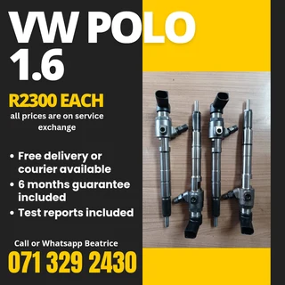 Vw Polo 1.6 Injectors For Sale With Warranty