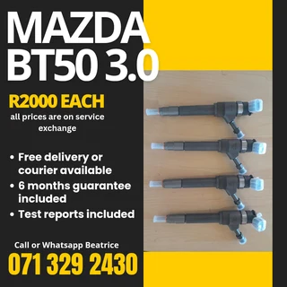 Mazda Bt50 3.0 Injectors For Sale With Warranty