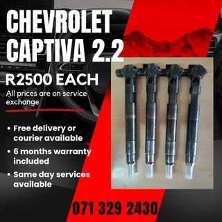 Chevrolet Captiva 2.2 Injectors For Sale With Warranty On