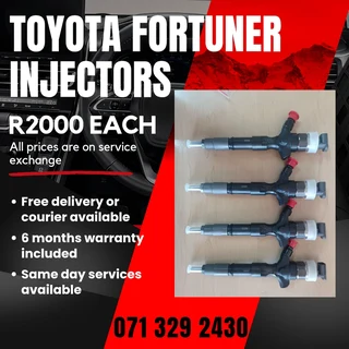 Toyota Fortuner Diesel Injectors For Sale With Warranty On