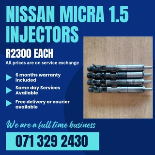 Nissan Micra 1.5 Diesel Injectors For Sale With Warranty