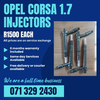 Opel Corsa 1.7 Injectors For Sale With Warranty