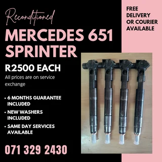 Mercedes Benz Sprinter 651 Injectors For Sale With Warranty