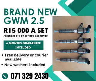 Brand New Gwm 2.5 Injectors For Sale With Warranty