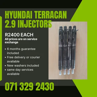 Hyundai Terracan 2.9 Injectors For Sale With Warranty