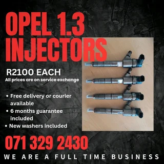 Opel 1.3 Injectors For Sale With Warranty