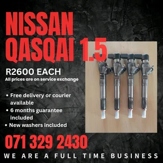 Nissan Qasqai 1.5 Injectors For Sale With Warranty