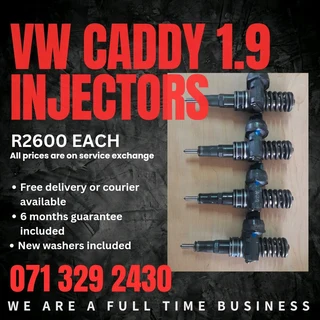 Vw Caddy 1.9 Injectors For Sale With Warranty