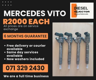 Mercedes Benz Vito Injectors For Warranty