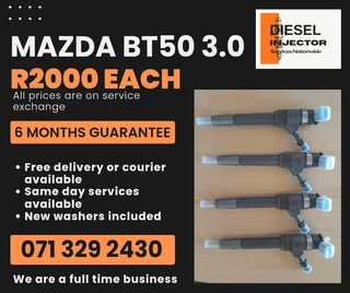 Mazda Bt50 3.0 Injectors For Sale With Warranty