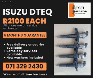 Isuzu Dteq Injectors For Sale With Warranty