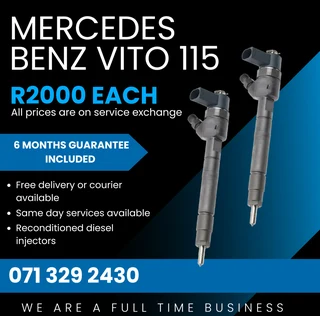 Mercedes Benz Vito 115 Injectors For Sale With Warranty