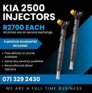 Kia 2500 Injectors For Sale With Warranty