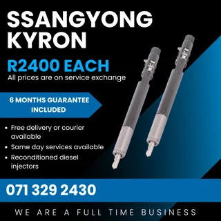 Ssangyong Kyron Injectors For Sale With Warranty