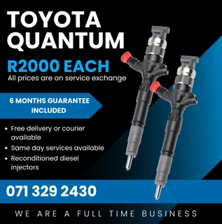 Toyota Quantum Injectors For Sale With Warranty