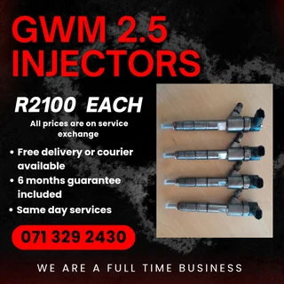 Gwm 2.5 Injectors For Sale With Warranty