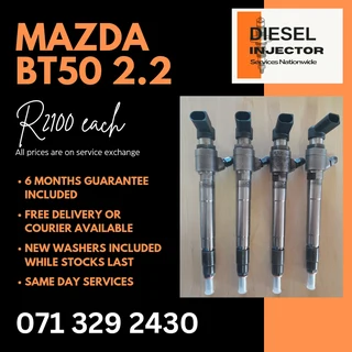 Mazda Bt50 2.2 Injectors For Sale With Warranty