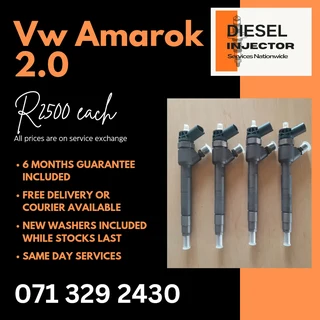 Vw Amarok 2.0 Injectors For Sale With Warranty