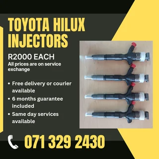 Toyota Hilux Injectors For Sale With Warranty