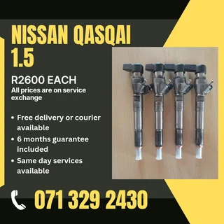 Nissan Qasqai 1.5 Diesel Injectors For Sale With Warranty